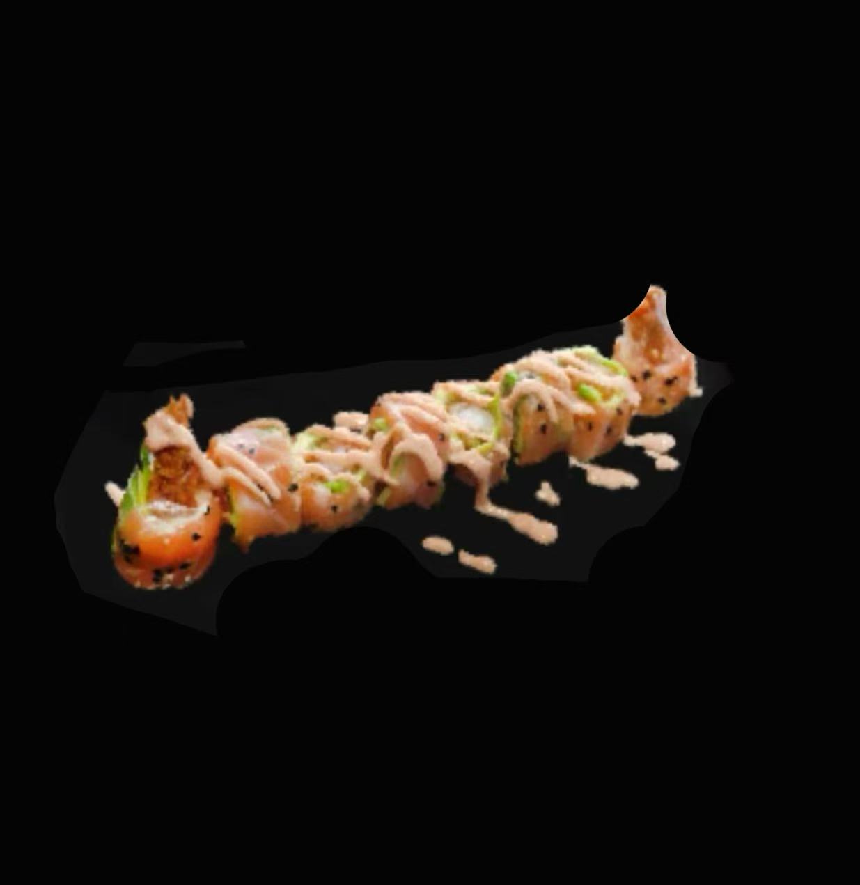 Saumon roll tempura